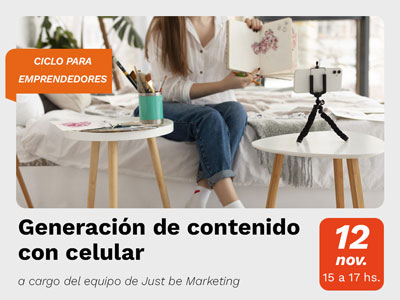 Generación de contenido con celular